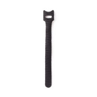 StarTech.com 6in Hook and Loop Cable Ties - 50 Pack - Black - Reusable Cable Straps - Adjustable and Flexible - Cord Organizer Tie/Wraps for Cable Management - Wire Loop Ties