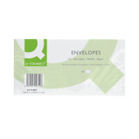 5 Star Office DL Envelopes Plain Wallet Self Seal 80gsm White (Pack of 25) FS600371