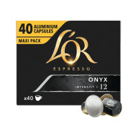 L Or Onyx Espresso Coffee Capsules (Pack of 40) 4060137