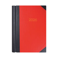 Collins A4 Desk Diary 2 Pages Per Day Black/Red 2026 4226