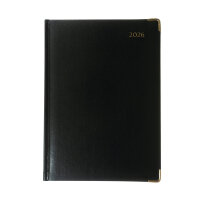 Collins Manager Diary Day Per Page Appointment Black 2026 1200V26