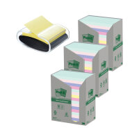 Post-It Recycled Notes 76x127mm 100 Sheet Assorted (Pack of 16) Buy 3 + FOC Dispenser