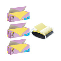 Post-It Super Sticky Z-Notes 76x76mm Yellow Cabinet (Pack of 24) Buy 3 + FOC Dispenser