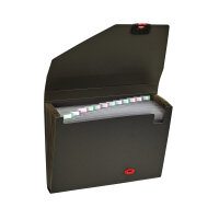 Snopake Reborn Organiser 13-Part A4 Polypropylene Black 11219