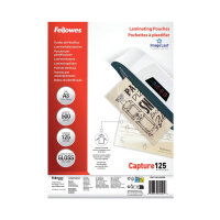 Fellowes Laminating Pouches 250 Micron Total Thickness Gloss A3 (Pack of 500) 100144250