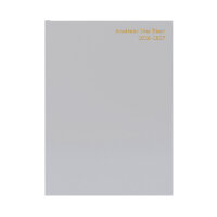 5 Star Academic Week To View Diary A4 Silver Grey 26-27 FS668117