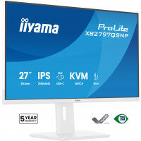 iiyama ProLite XB2797QSNP-W1 27" IPS LCD computer monitor 68.6 cm (27") 2560 x 1440 pixels Quad HD White
