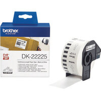 Brother DK22225 Continuous Paper Label W38mm Black on White DK22225