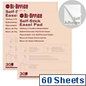 Bi-Office Self-Stick Flipchart Pad 635x780mm 30 Sheets White Pack of 2 FL128107 Bi-Office Self-Stick Flipchart Pad 635x780mm 30 Sheets White Pack of 2 FL128107