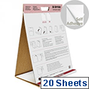 Bi-Office Table Top Self-Stick Flipchart Pad 585x500mm 20 Sheets White FL148303 Bi-Office Table Top Self-Stick Flipchart Pad 585x500mm 20 Sheets White FL148303