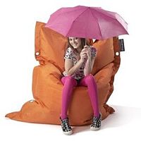 Orange Strapping Bean Bag Large For Indoor and Outdoor Use Orange Strapping Bean Bag Large For Indoor and Outdoor Use