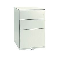 Bisley Note Pedestal Mobile 2 Stationery 1 Filing Drawer White Bisley Note Pedestal Mobile 2 Stationery 1 Filing Drawer White