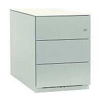 Bisley Note Pedestal Mobile 3 Stationery Drawers Chalk White Bisley Note Pedestal Mobile 3 Stationery Drawers Chalk White