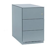 Bisley Note Pedestal Mobile 3 Stationery Drawers Grey