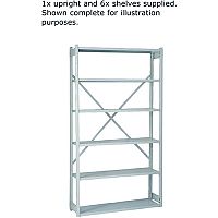Bisley Shelving Extension Kit W1000 x D300mm Grey BY838031 Bisley Shelving Extension Kit W1000 x D300mm Grey BY838031