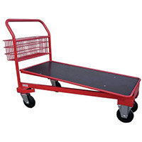 Red Nesting Cash and Carry Platform Trolley 750kg Capacity 310791