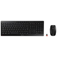 Cherry Stream USB Desktop Wireless Keyboard and Mouse Set UK Black JD-8500GB-2