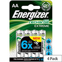 Energizer Extreme Rechargable AA Batteries 2300mAh (4 Pack) 635730 Energizer Extreme Rechargable AA Batteries 2300mAh (4 Pack) 635730