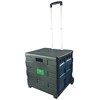 Folding Container Trolley with Lid 383360