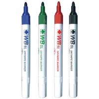 ValueX Whiteboard Marker Bullet Tip 2mm Line Assorted Colours (Pack 4)