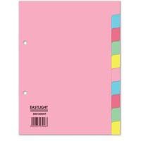 ValueX Divider 10 Part A5 155gsm Card Assorted Colours