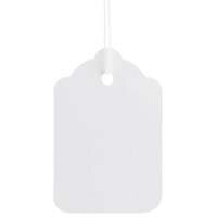 ValueX Reinforced Coloured Strung Tag 37x24mm White (Pack 1000) T257838