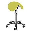 Dalton Easymek Seat Saddle Stool With Easy Clean Green 3D Runner Seat Upholstery H570 - 760mm Dalton Easymek Seat Saddle Stool With Easy Clean Green 3D Runner Seat Upholstery H570 - 760mm