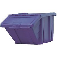 Heavy Duty Storage Bin with Lid Blue 369044 124471
