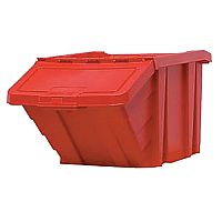 Heavy Duty Storage Bin with Lid Red 359519