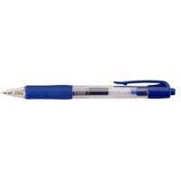 ValueX Retractable Gel Rollerball Pen 0.7mm Line Blue (Pack 10)