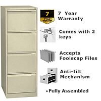 4 Drawer Steel Filing Cabinet Flush Front Beige Bisley BS4E 4 Drawer Steel Filing Cabinet Flush Front Beige Bisley BS4E
