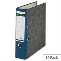 Leitz A4 Lever Arch File Blue 80mm Spine Pack of 10 Leitz A4 Lever Arch File Blue 80mm Spine Pack of 10