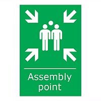 Stewart Superior Fire Assembly Point Sign 400x600mm Polypropylene Stewart Superior Fire Assembly Point Sign 400x600mm Polypropylene