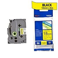 Brother TZ641 P-touch TZ Tape 18mm x 8m Black on Yellow