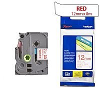 Brother TZ232 P-touch TZ Tape 12mm x 8m Red on White