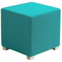 Link Cube Stool Blue - Fully Upholstered in Durable Fabric, Part of LINK Modular Soft Seating Range Link Cube Stool Blue - Fully Upholstered in Durable Fabric, Part of LINK Modular Soft Seating Range