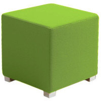 Link Cube Stool Green - Fully Upholstered in Durable Fabric, Part of LINK Modular Soft Seating Range Link Cube Stool Green - Fully Upholstered in Durable Fabric, Part of LINK Modular Soft Seating Range