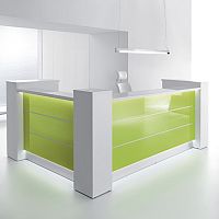 Valde High Gloss Illuminated Reception Unit - L Formation RD24 Valde High Gloss Illuminated Reception Unit - L Formation RD24