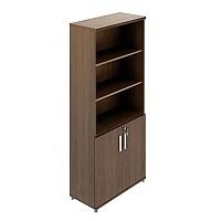 Quando Bookcase with Low Level Wood Doors 1833H x 432D x 801W 5 Levels - Chestnut Quando Bookcase with Low Level Wood Doors 1833H x 432D x 801W 5 Levels - Chestnut