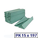 2Work Green 1 Ply C-Fold Paper Hand Towel (Pack of 2955) HT1301 2Work Green 1 Ply C-Fold Paper Hand Towel (Pack of 2955) HT1301
