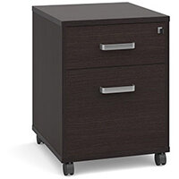 Magnum 2 Drawer Mobile Under Desk Pedestal Dark Oak Magnum 2 Drawer Mobile Under Desk Pedestal Dark Oak