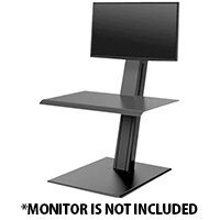 Humanscale QuickStand ECO Height-Adjustable Sitting/Standing Single Monitor Workstation Black QSEBS Humanscale QuickStand ECO Height-Adjustable Sitting/Standing Single Monitor Workstation Black QSEBS