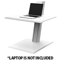 Humanscale QuickStand ECO Height-Adjustable Sitting/Standing Laptop Workstation White QSEWL Humanscale QuickStand ECO Height-Adjustable Sitting/Standing Laptop Workstation White QSEWL