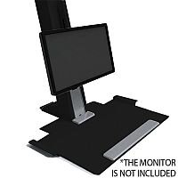 Humanscale QuickStand Height-Adjustable Sitting/Standing Workstation Large Platform Black QSBL30 Humanscale QuickStand Height-Adjustable Sitting/Standing Workstation Large Platform Black QSBL30