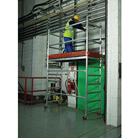 Scaffold Additional Hand Rail Barrier Silver 383446 Height 2.8m GSEN1004