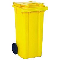 Wheelie Bin 80 Litre 2-Wheel Yellow