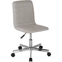 Riff Medium Back Operators Chair Fabric Seat Chrome Base Grey Riff Medium Back Operators Chair Fabric Seat Chrome Base Grey