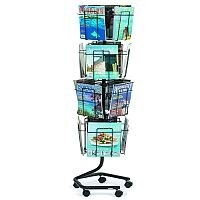 Safco Rotating Floor-Standing Display Unit 16xA4 Pocket 4139CH Safco Rotating Floor-Standing Display Unit 16xA4 Pocket 4139CH
