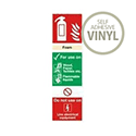 Safety Sign Fire Extinguisher Foam 280x90mm Self-Adhesive Vinyl Safety Sign Fire Extinguisher Foam 280x90mm Self-Adhesive Vinyl
