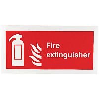 Safety Sign Fire Extinguisher Symbol 100x200mm Self-Adhesive Vinyl Safety Sign Fire Extinguisher Symbol 100x200mm Self-Adhesive Vinyl